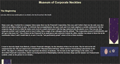 Desktop Screenshot of museumofcorporateneckties.com