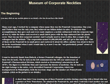 Tablet Screenshot of museumofcorporateneckties.com